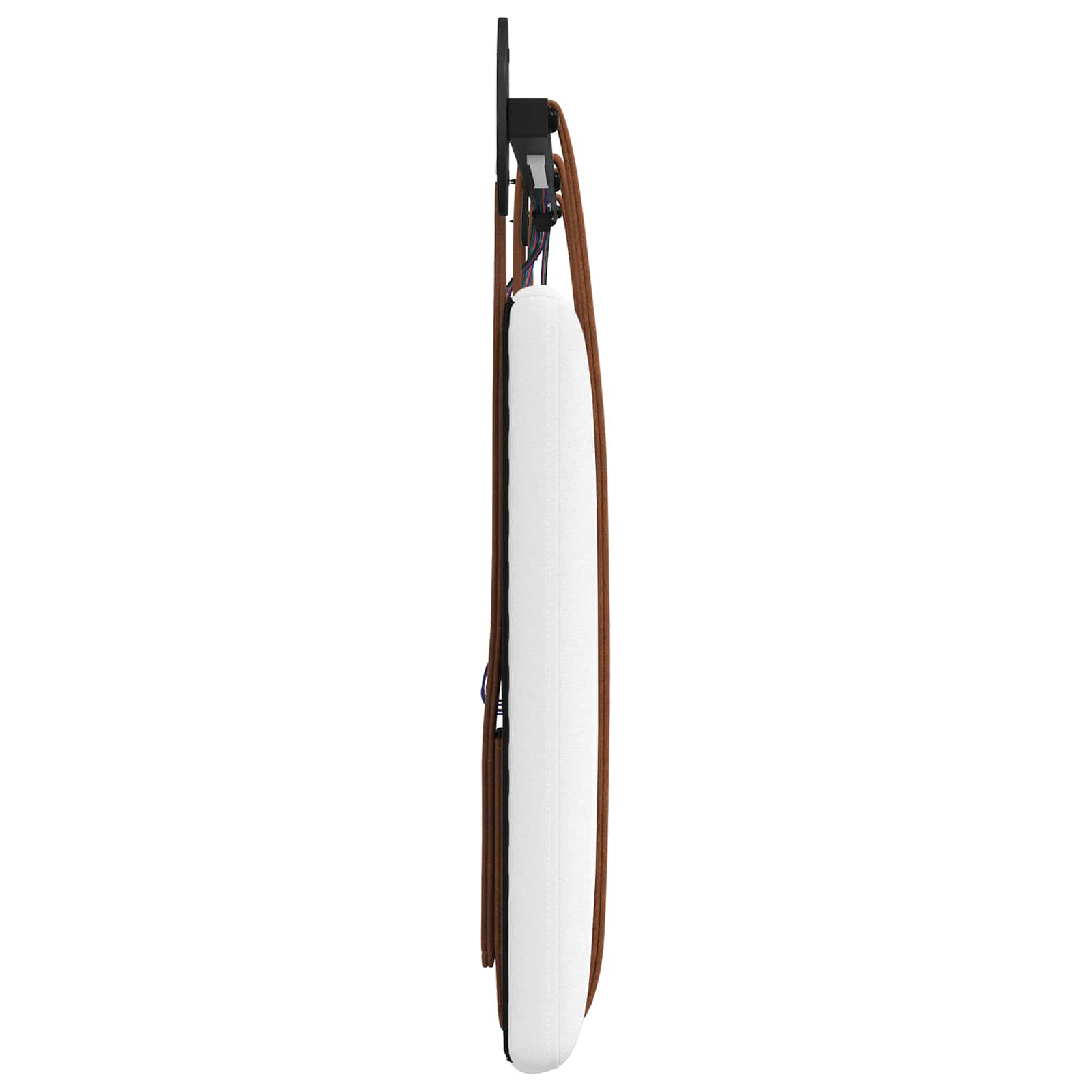 Viseće uzglavlje kreveta S LED svjetlom Bijela Antikni PU