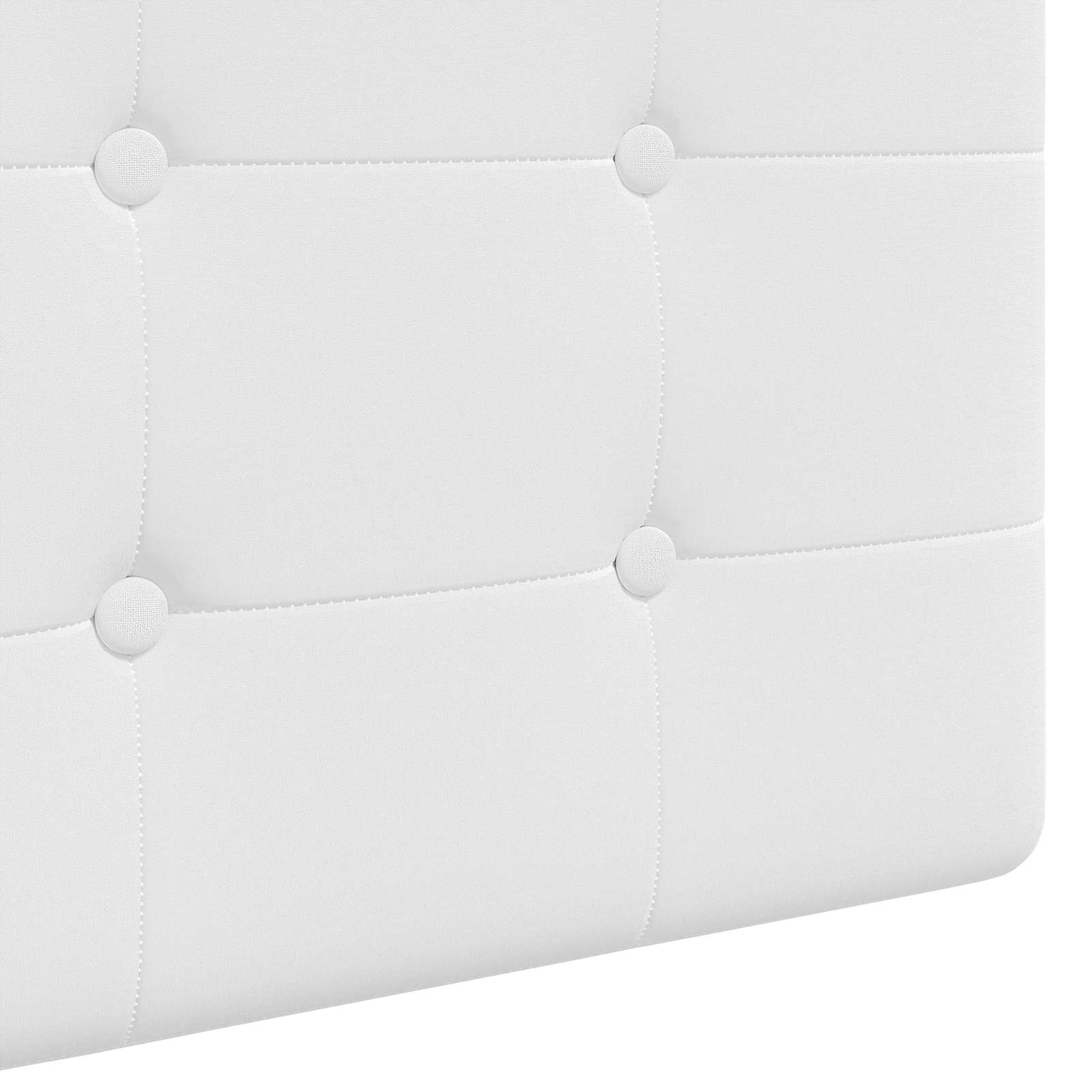 Viseće uzglavlje kreveta S LED svjetlom Bijela Tkanina