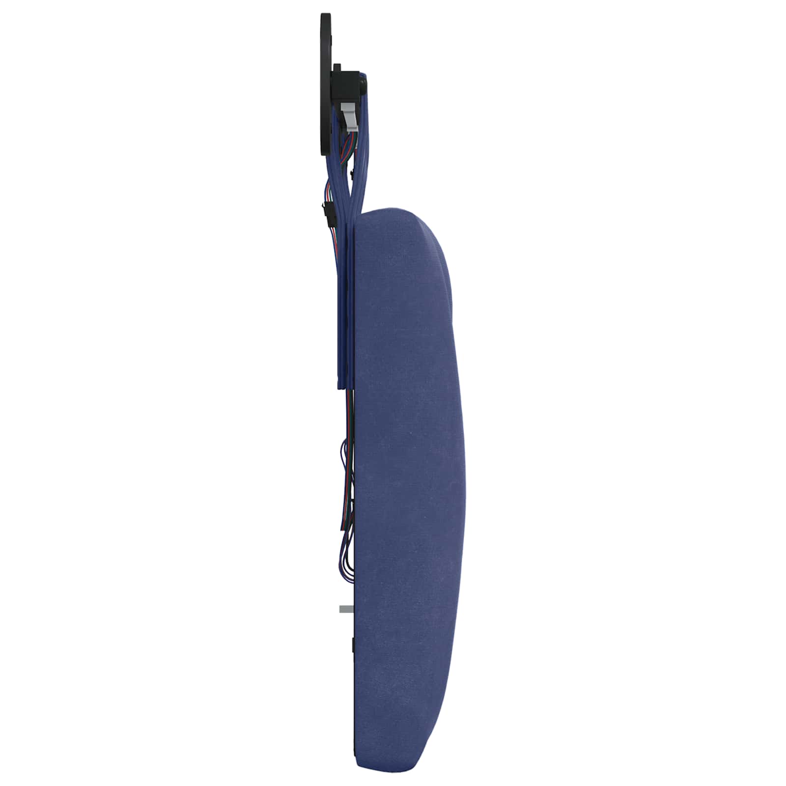 Viseće uzglavlje kreveta S LED svjetlom Policijska plava Baršun