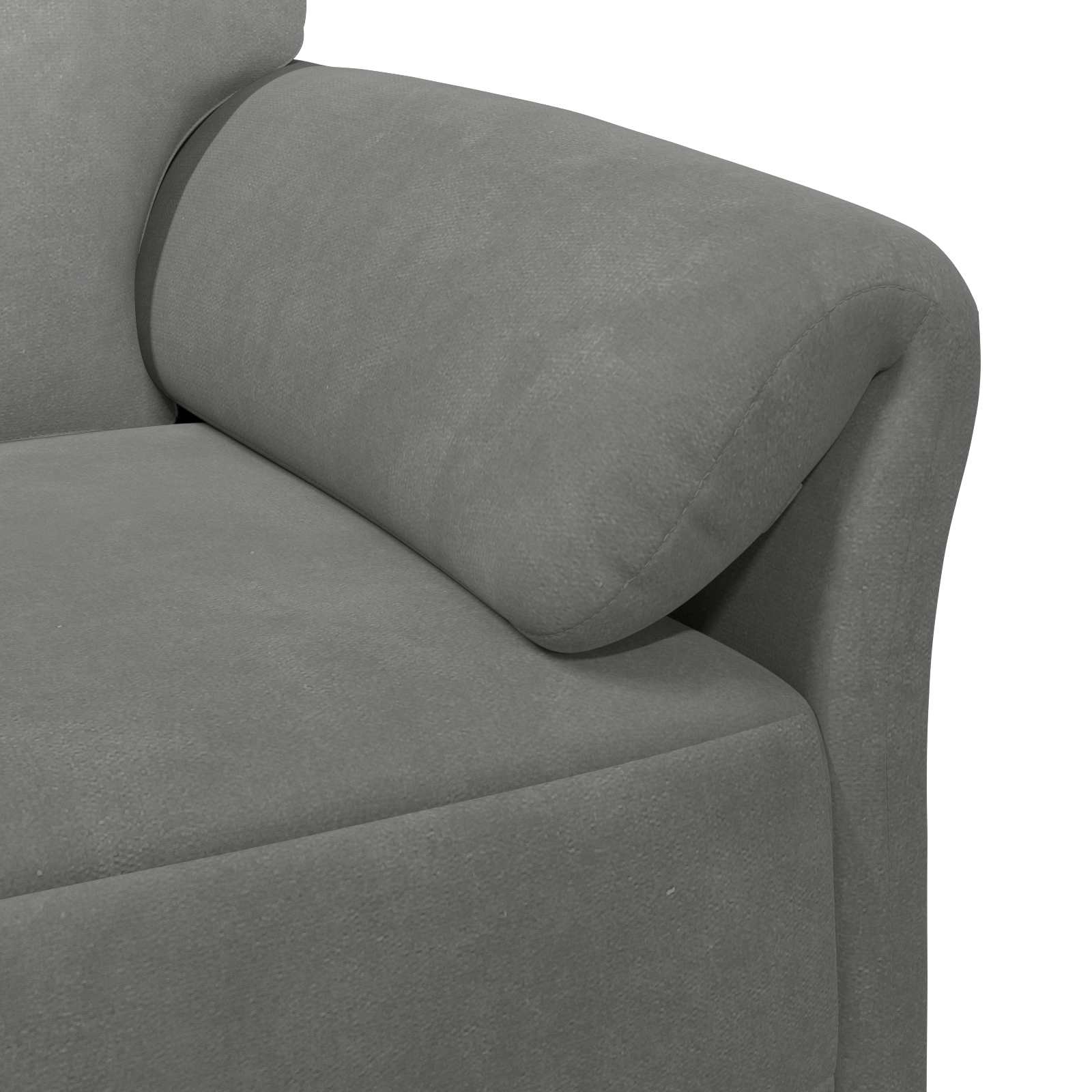Sofa za dvije osobe Tamnosiva 138 x 83 x 95 cm Baršun