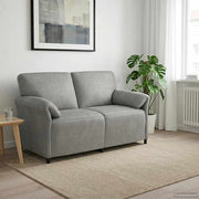 Sofa za dvije osobe Svjetlosiva 158 x 83 x 95 cm Baršun