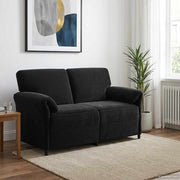 Sofa za dvije osobe Crna 158 x 83 x 95 cm Baršun