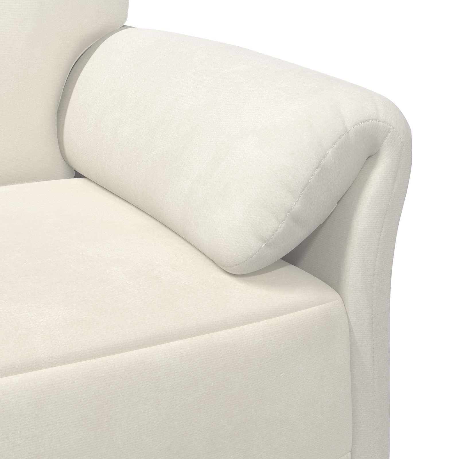 Sofa za dvije osobe Krem 158 x 83 x 95 cm Baršun