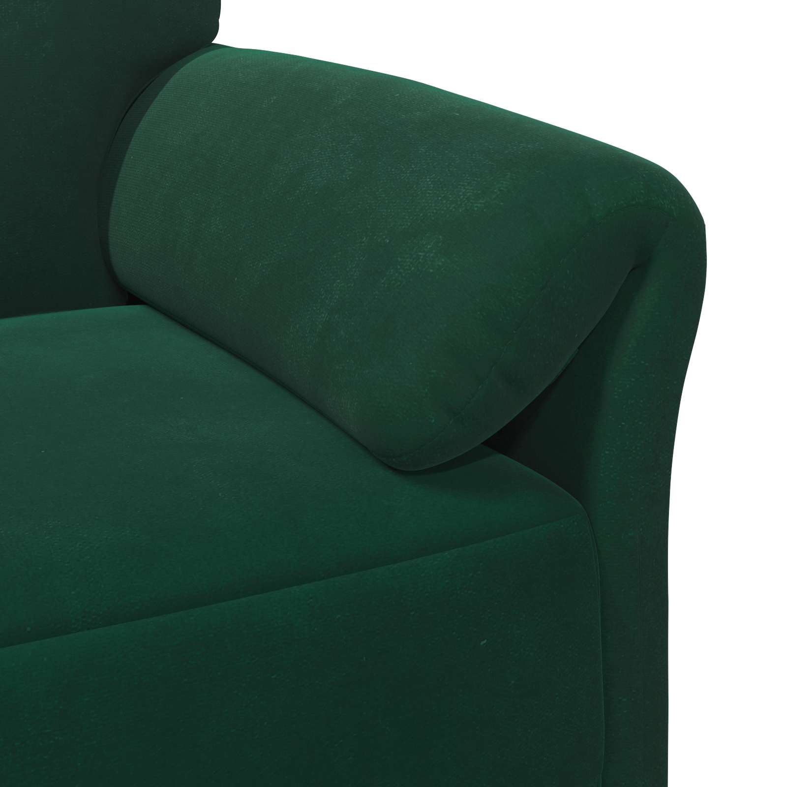 Sofa za 3 osobe Tamnozelena 198 x 83 x 95 cm Baršun