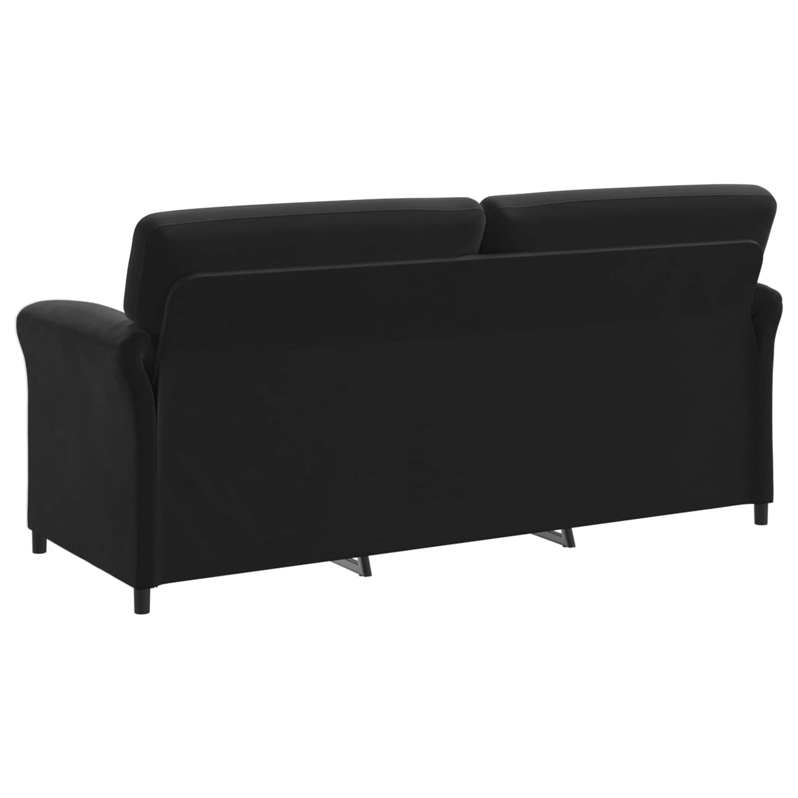 Sofa za 3 osobe Crna 198 x 83 x 95 cm Baršun