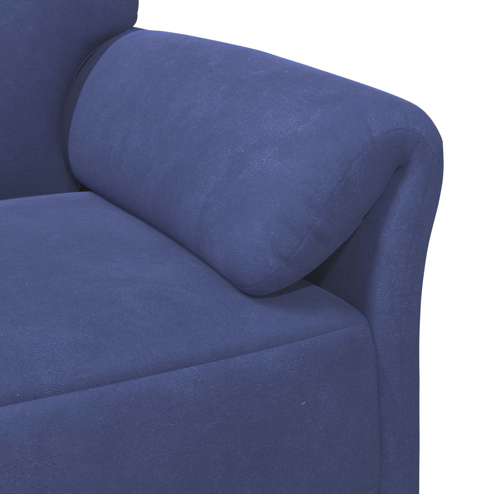 Sofa za 3 osobe Policijska plava 198 x 83 x 95 cm Baršun