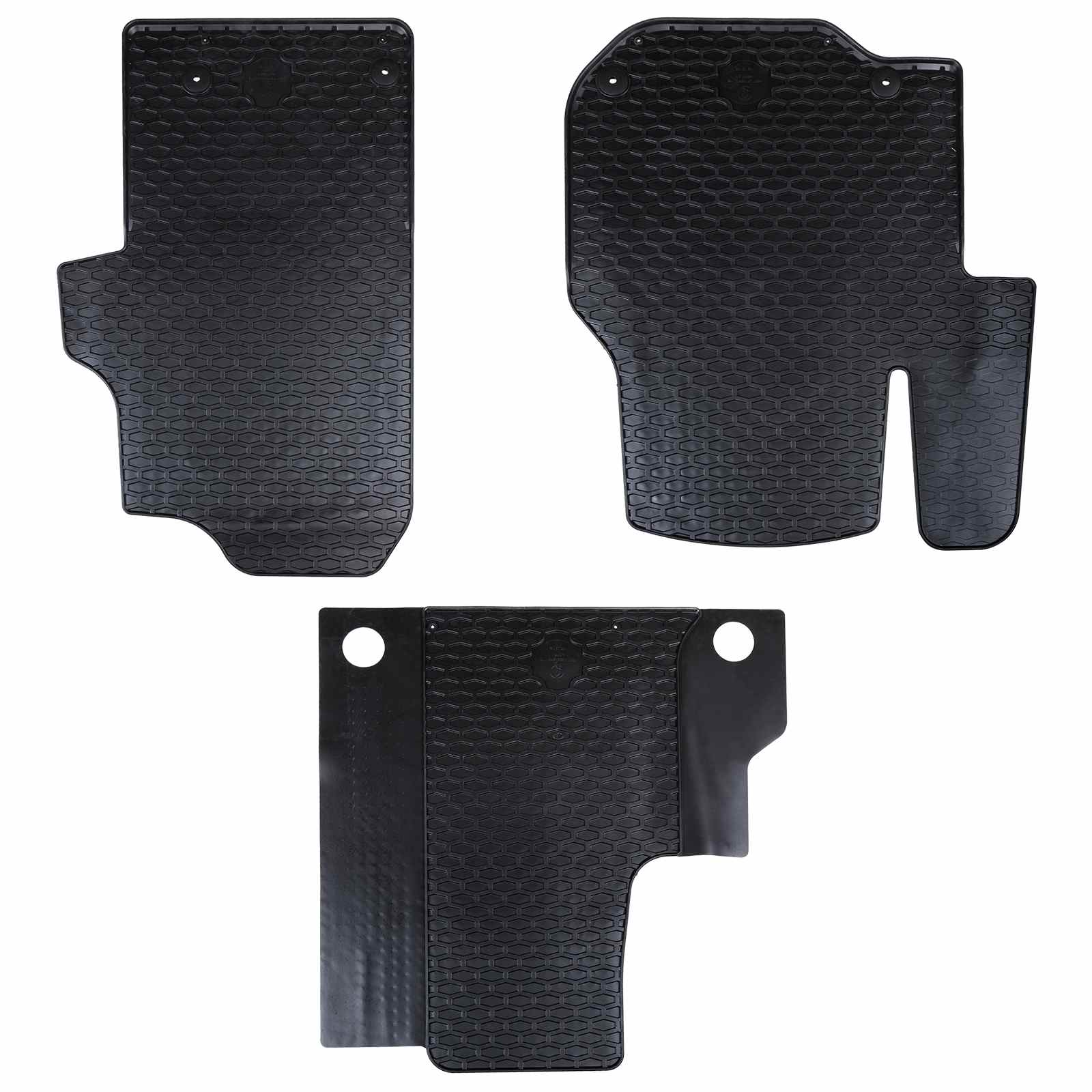 Auto tepih 3 pcs Crna prikladno za VW CRAFTER 2017- Guma
