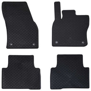 Auto tepih 4 pcs Crna prikladno za VW TIGUAN 2016-2023 Guma