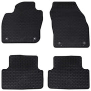 Auto tepih 4 pcs Crna svojstvo za VW T-CROSS 2019- Guma