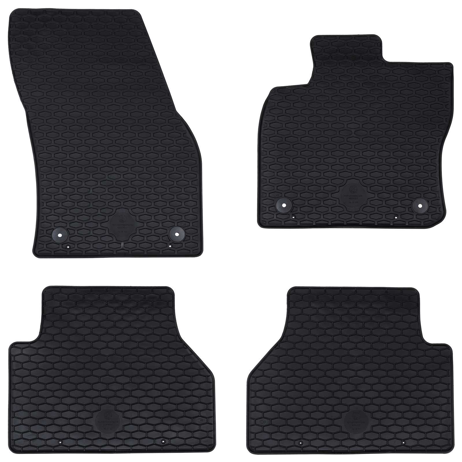 Auto tepih 4 pcs Crna prikladno za VW CADDY 2020- Guma