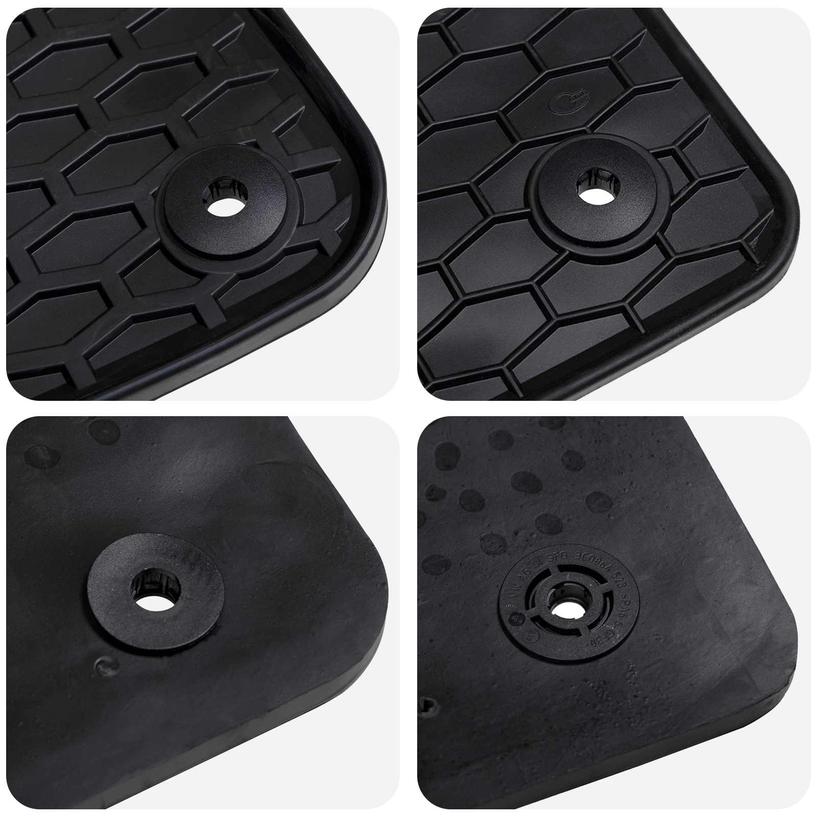 Auto tepih 4 pcs Crna Pogodno za Audi A4 B9 2015-2024 Guma
