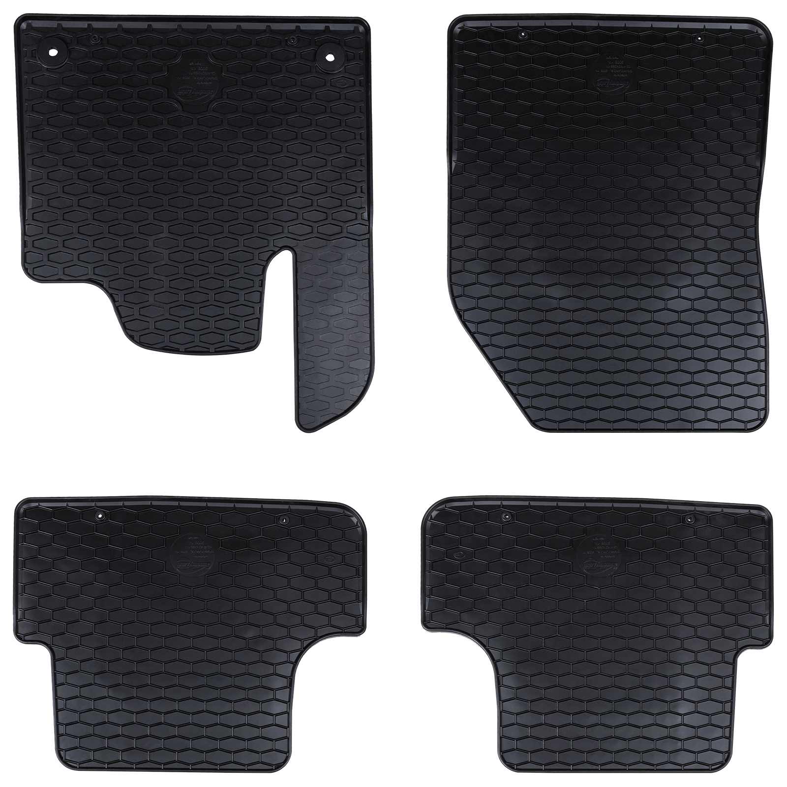 Auto tepih 4 pcs Crna Pogodno za CITROEN C5 AIRCROSS 2017- Guma