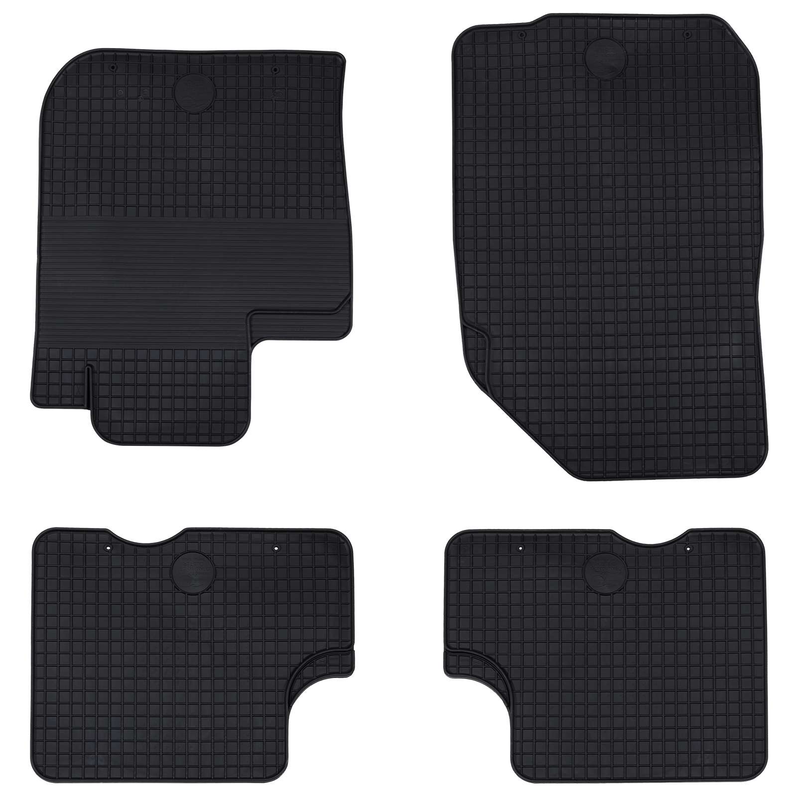 Auto tepih 4 pcs Crna prikladno za DACIA DUSTER 2010-2017 Guma