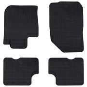 Auto tepih 4 pcs Crna prikladno za DACIA DUSTER 2010-2017 Guma