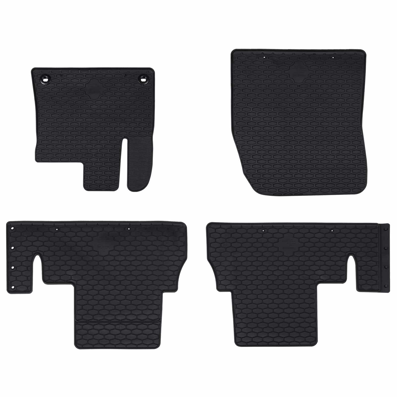 Auto tepih 4 pcs Crna Guma