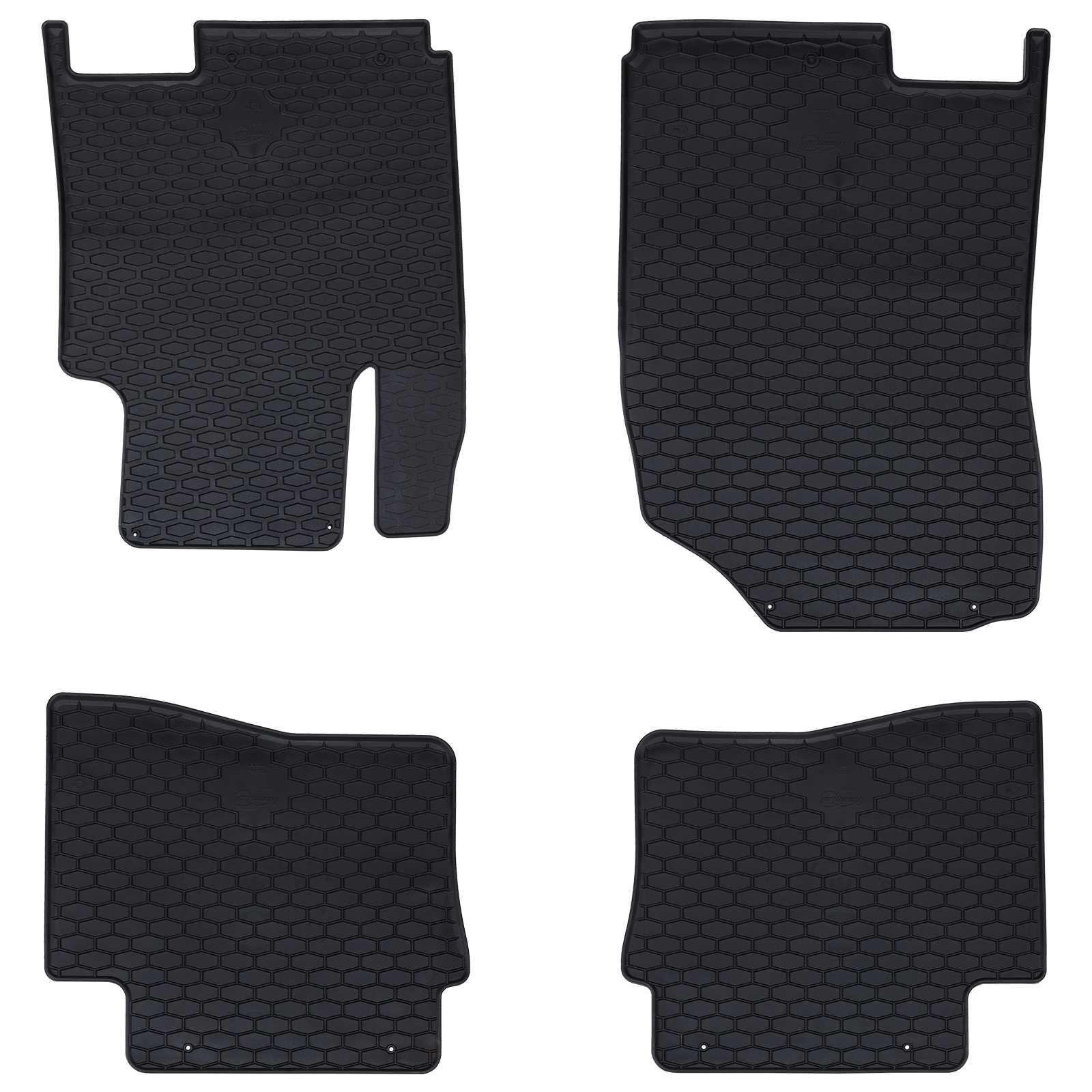 Auto tepih 4 pcs Crna prikladno za HYUNDAI i20 2014-2019 Guma