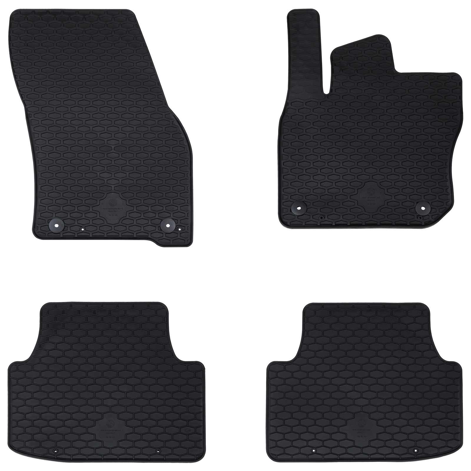 Auto tepih 4 pcs Crna prikladno za VW TIGUAN MHEV & PHEV 2024-