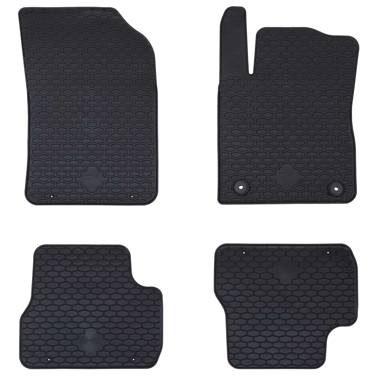 Auto tepih 4 pcs Crna prikladno za C3 2017-2024 Guma