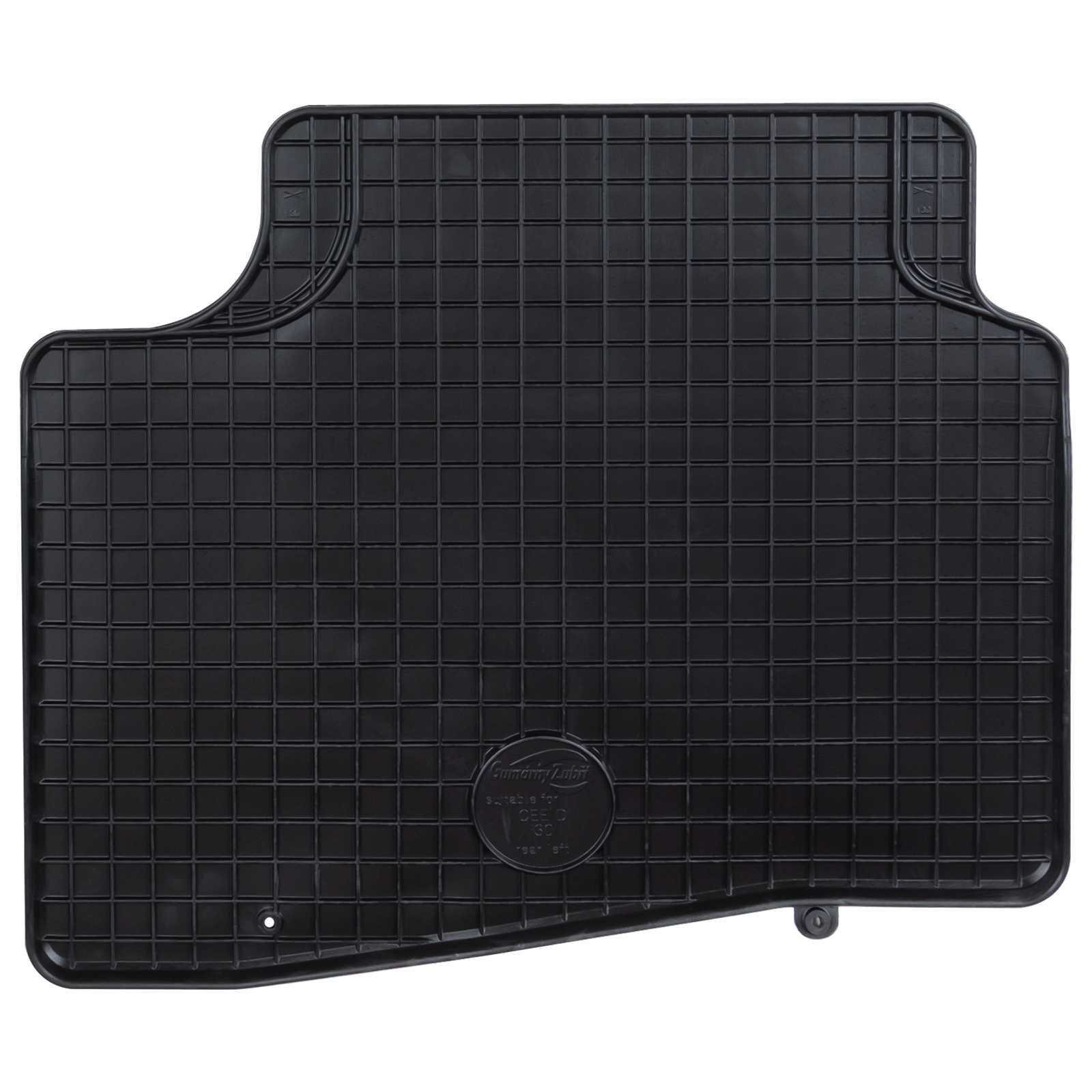 Auto tepih 4 pcs Crna prikladno za i30 LIMUZINU 2007-2011 Guma