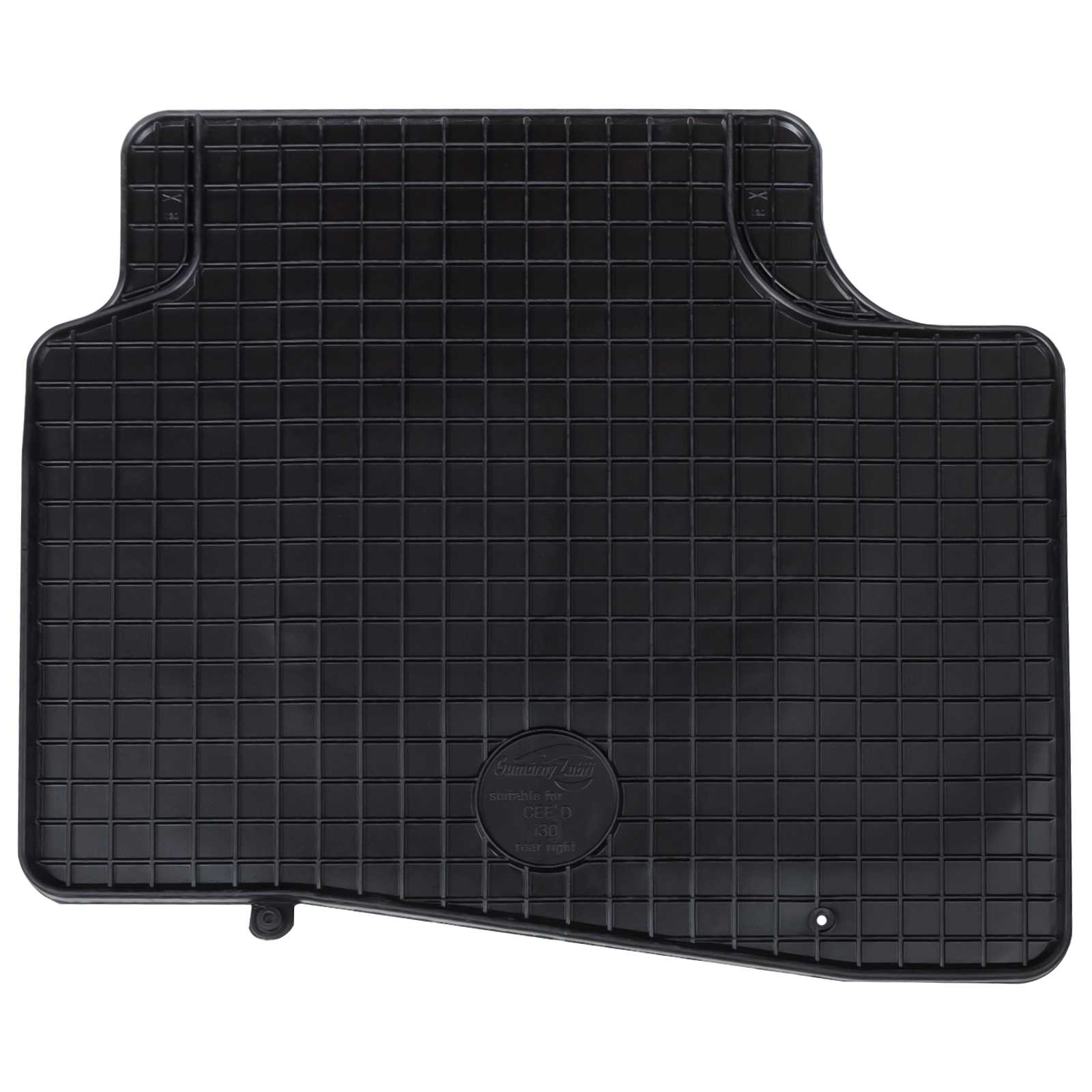 Auto tepih 4 pcs Crna prikladno za i30 LIMUZINU 2007-2011 Guma