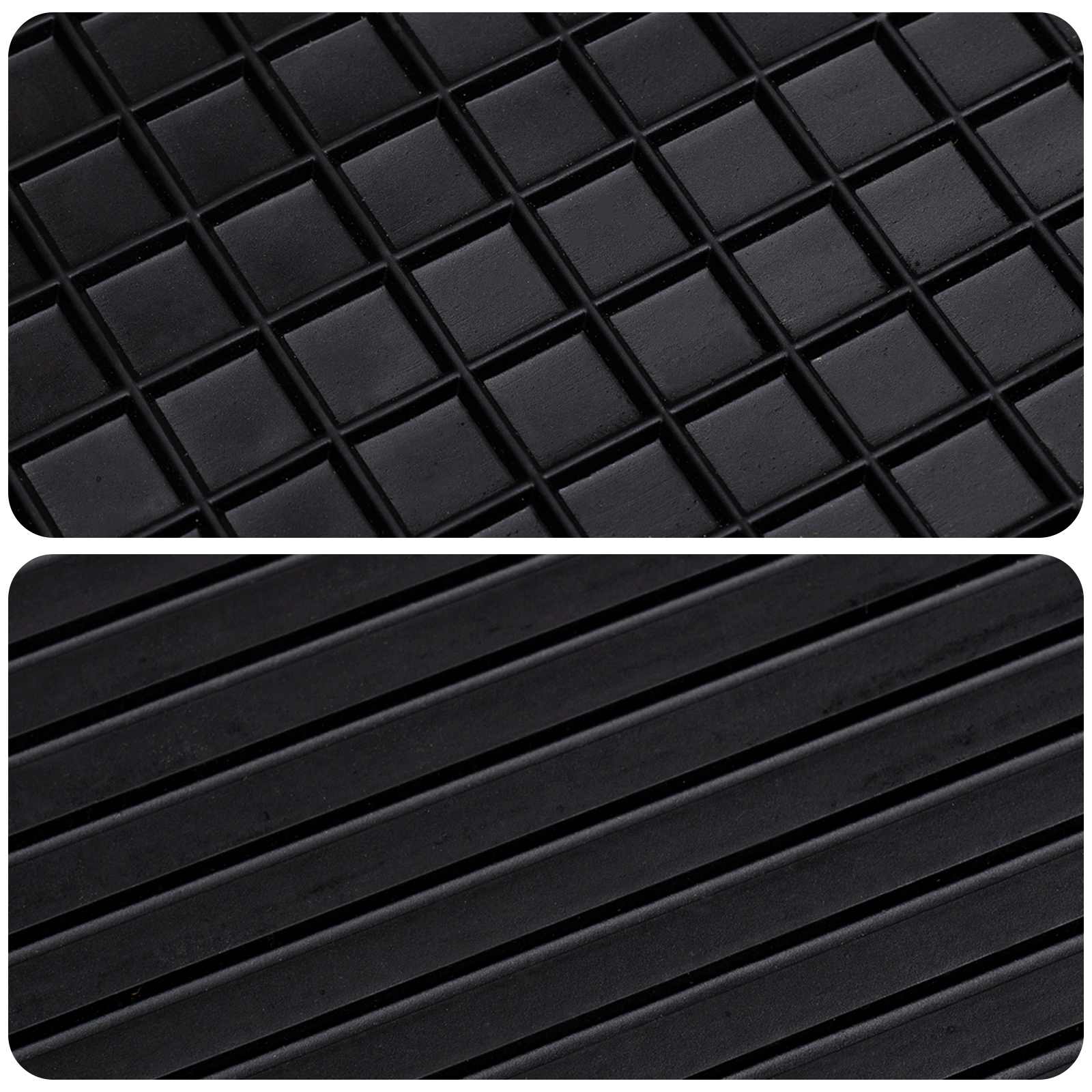 Auto tepih 4 pcs Crna prikladno za MERCEDES E 2009-2016 Guma