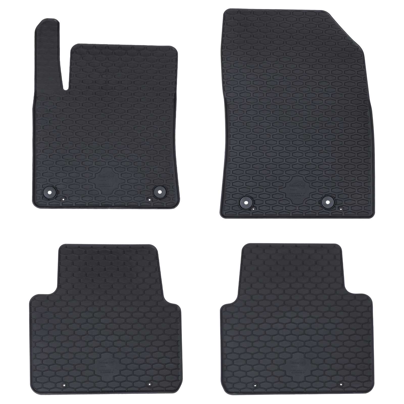 Auto tepih 4 pcs Crna prikladno za CITROEN C3 AIRCROSS 2017-