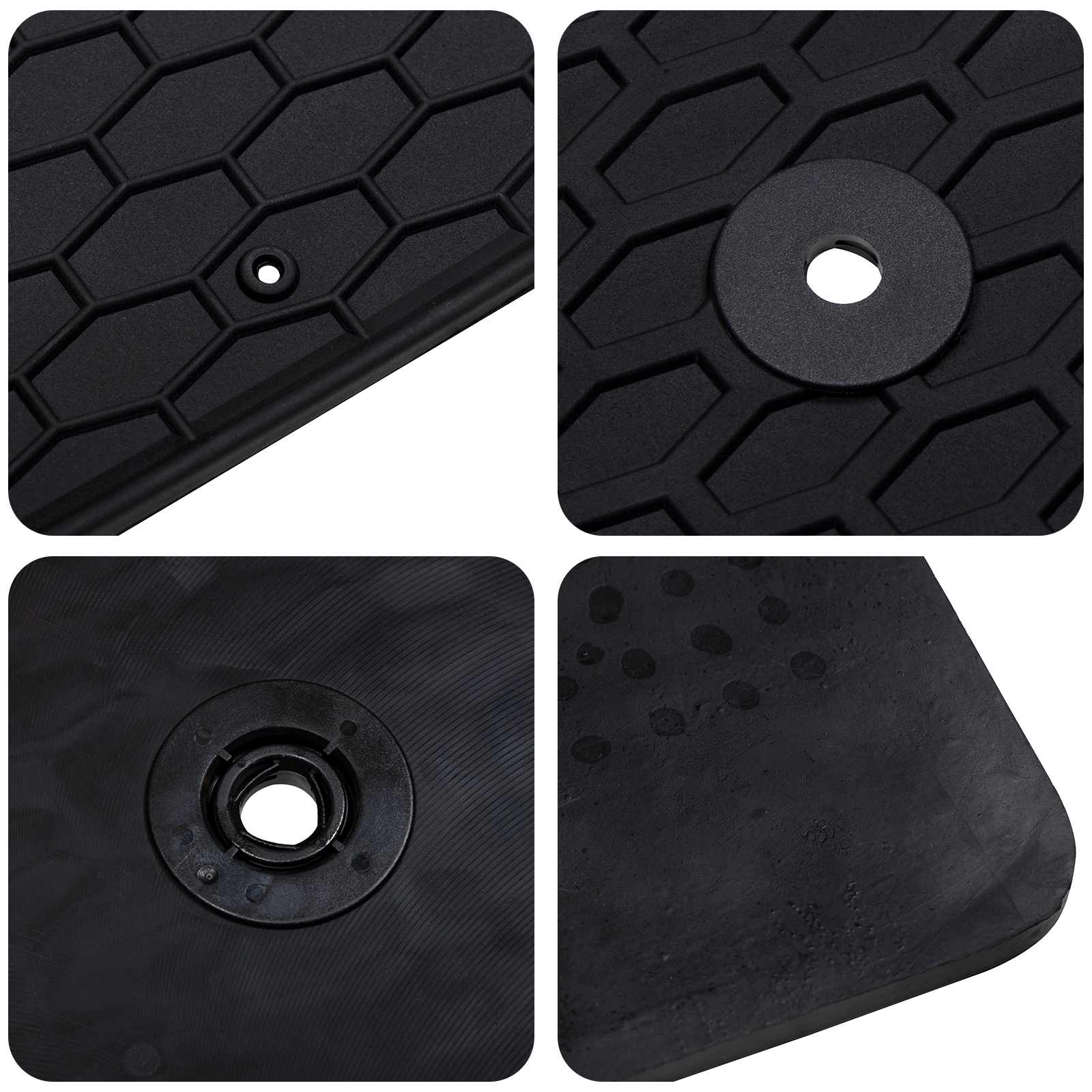 Auto tepih 4 pcs Crna prikladno za CAPTUR 2020- Guma