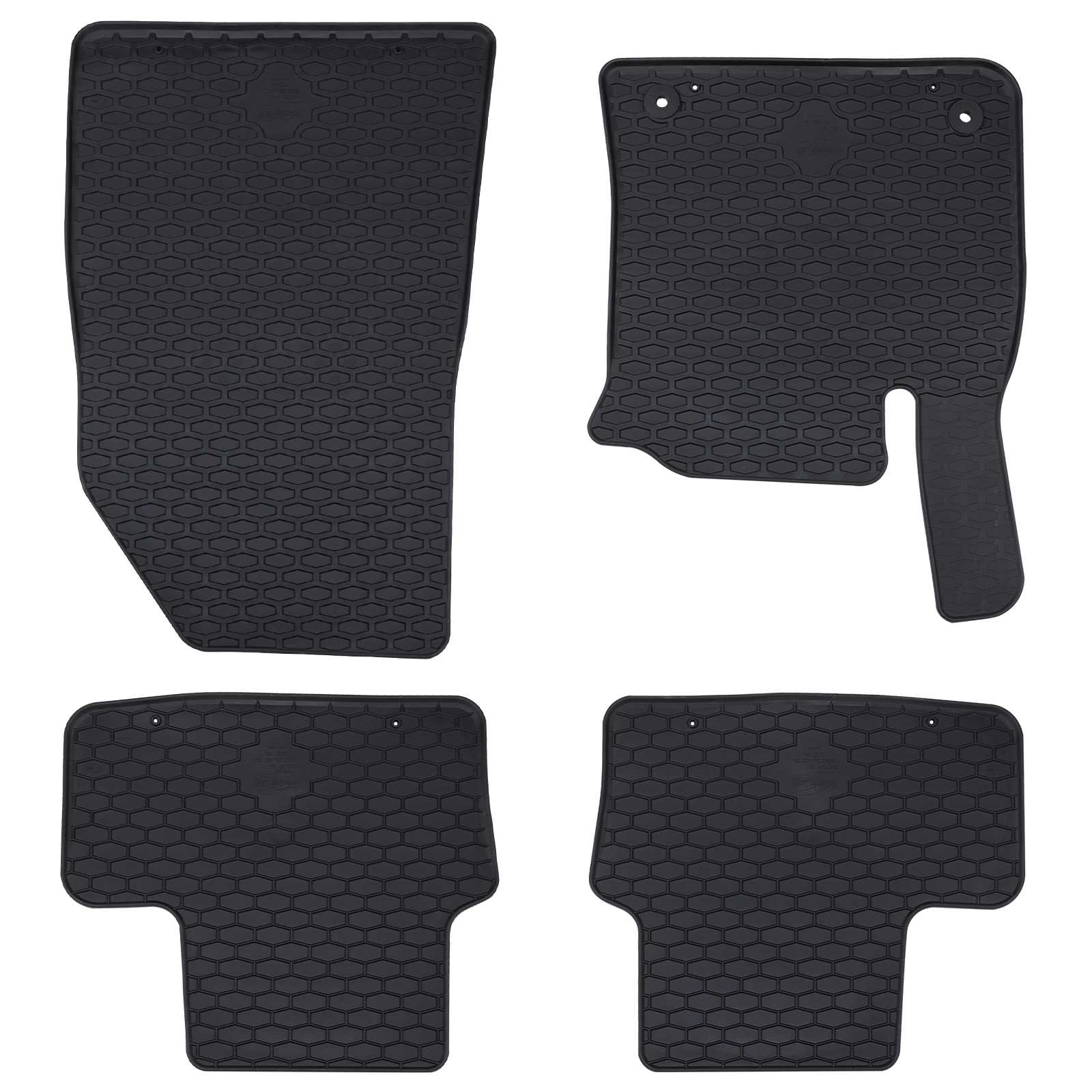 Auto tepih 4 pcs Crna prikladno za CAPTUR 2020- Guma