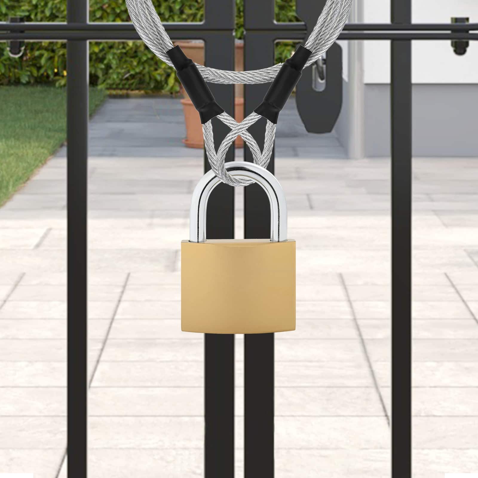 U zaključavanje s ključevima 6 pcs Mjed Željezo
