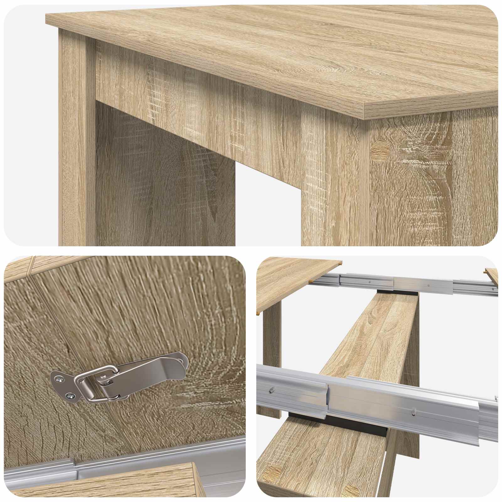 Blagovaonski stol 180 x 85 x 75 cm Konstruirano drvo