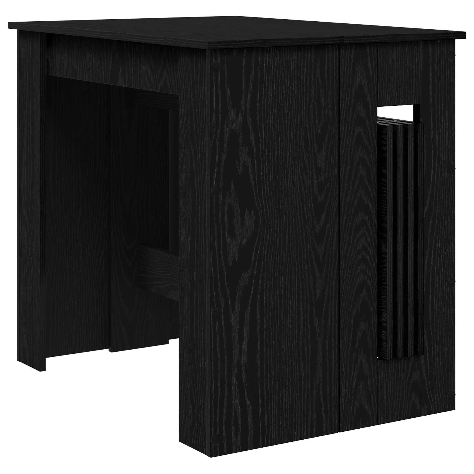 Blagovaonski stol 240 x 85 x 75 cm Konstruirano drvo Crni hrast