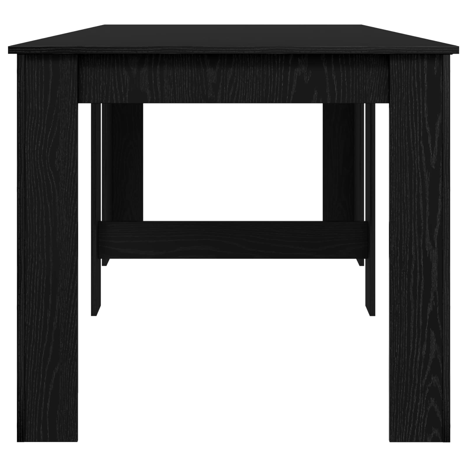 Blagovaonski stol 240 x 85 x 75 cm Konstruirano drvo Crni hrast
