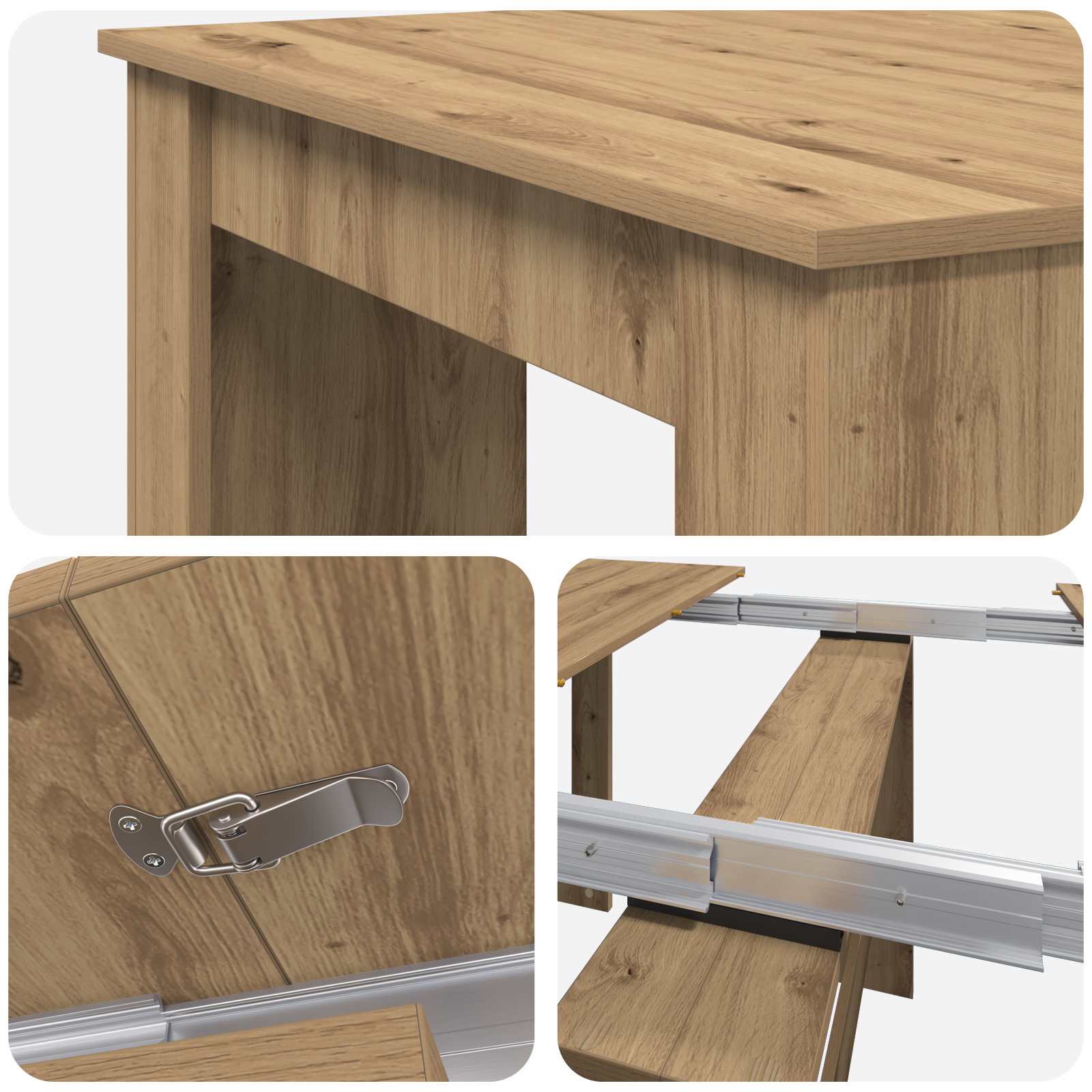 Blagovaonski stol 240 x 85 x 75 cm Konstruirano drvo