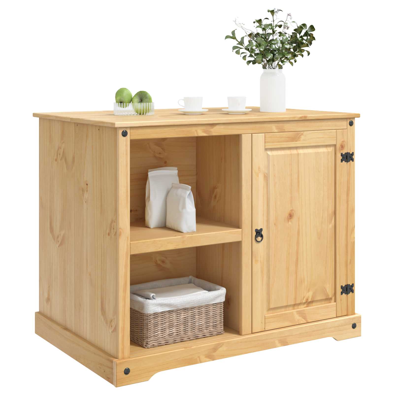 Kuhinjski kolica 2 pcs Medeni vosak 112 x 77 x 91,5 cm
