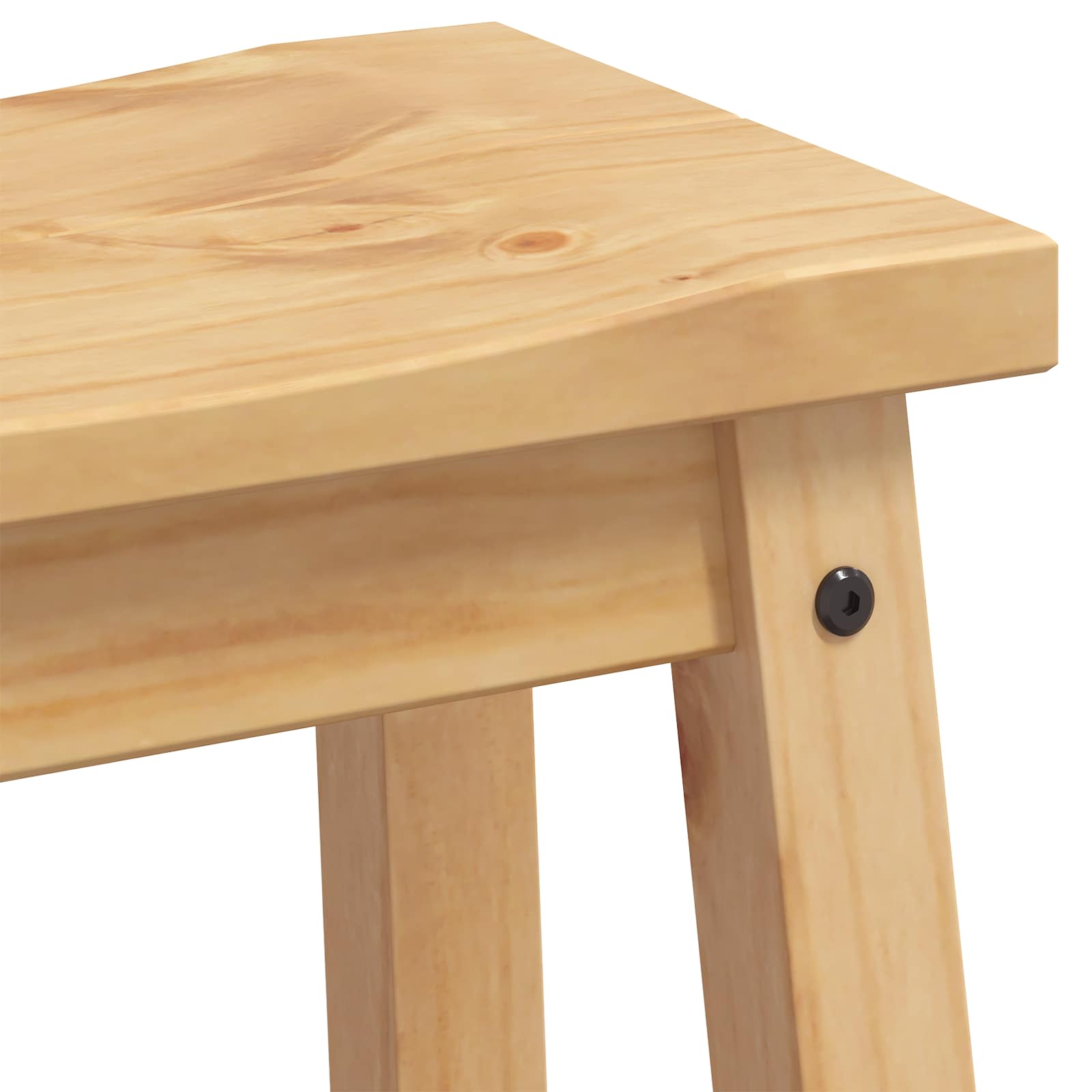 Set kuhinjskog otoka s policom 3 pcs Medeni vosak Čvrsta bor