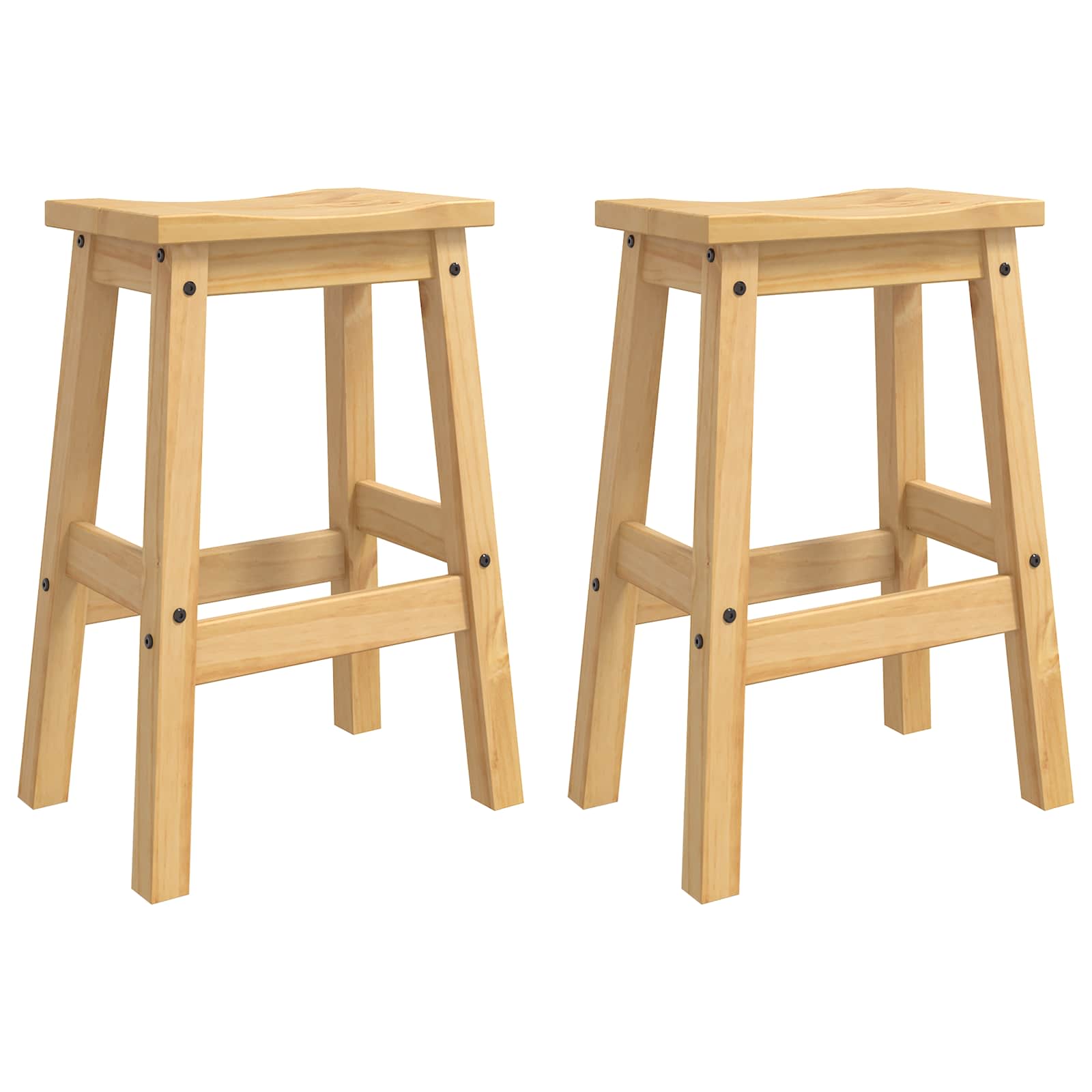 Set kuhinjskog otoka s ladicama 3 pcs Medeni vosak Čvrsta bor