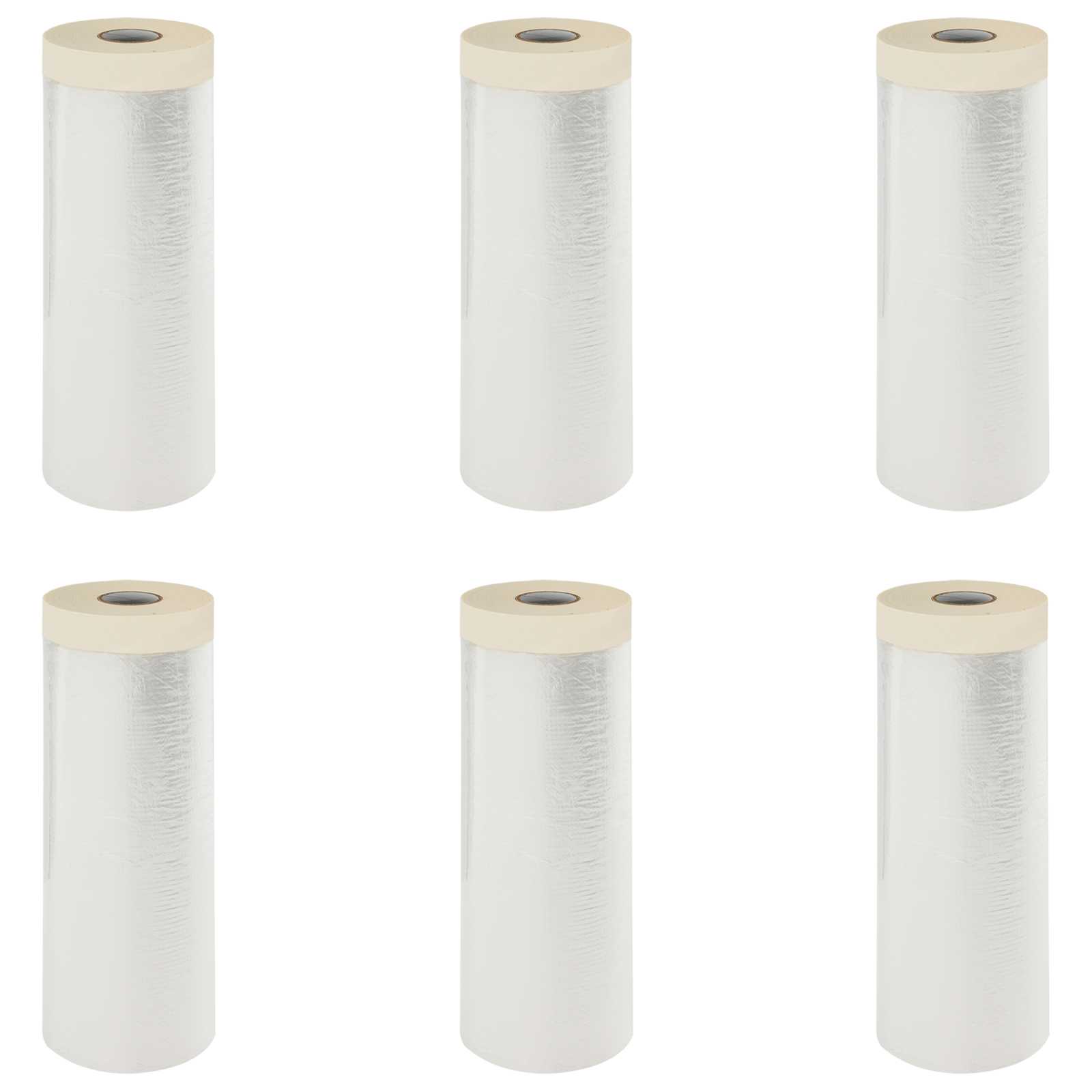 Praškasta plahta s ljepilom 6 pcs *Transparent*an 240 x 2000 cm