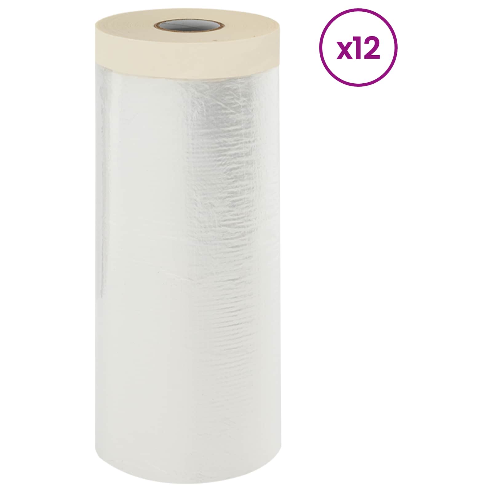 Praškasta plahta s ljepilom 12 pcs 110 x 3300 cm HDPE