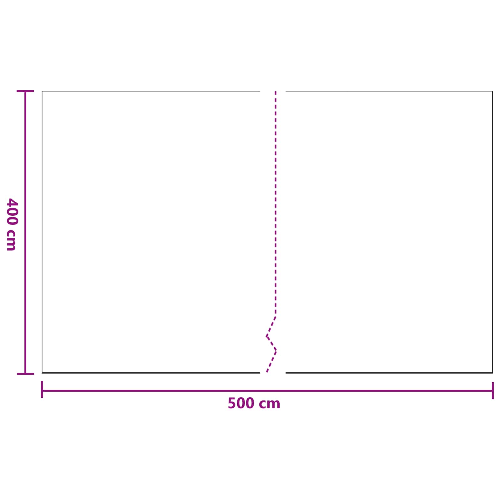 Prašina 12 pcs *Transparent*an 400 x 500 cm HDPE