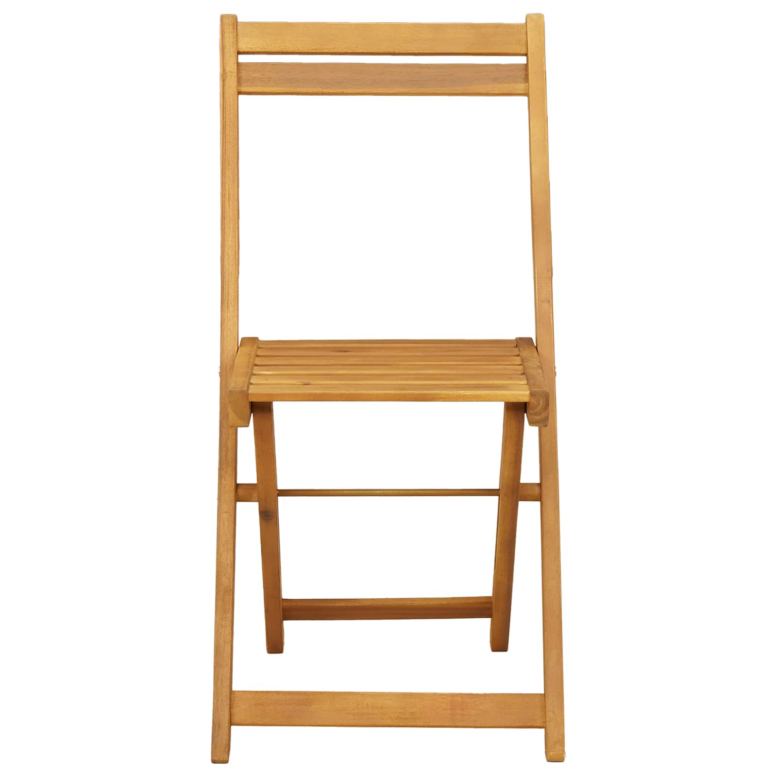Vanjske bistro stolice 8 pcs Prirodna 40 x 53 x 80 cm