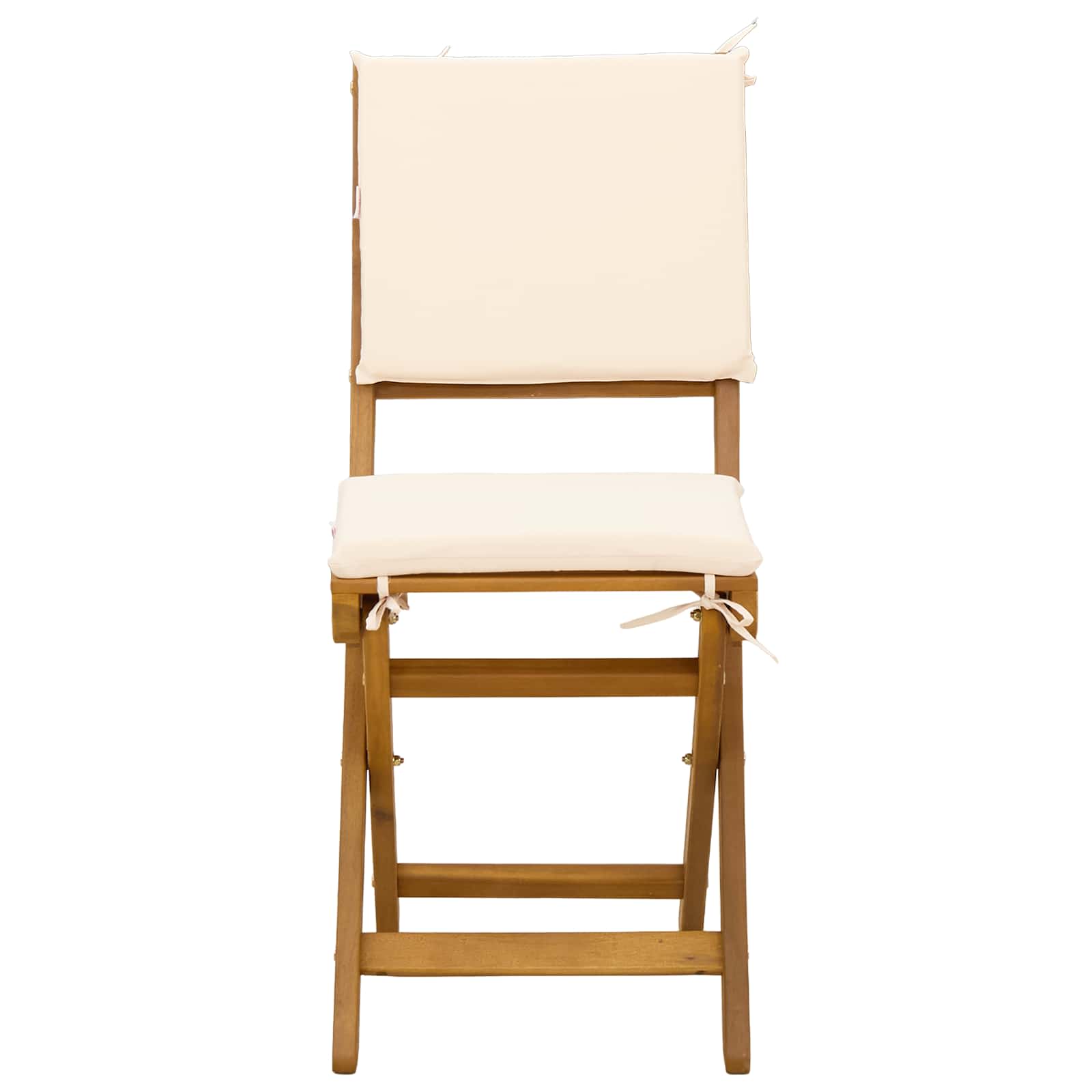 Vanjske bistro stolice 6 pcs Krem bijela 38 x 46 x 85 cm