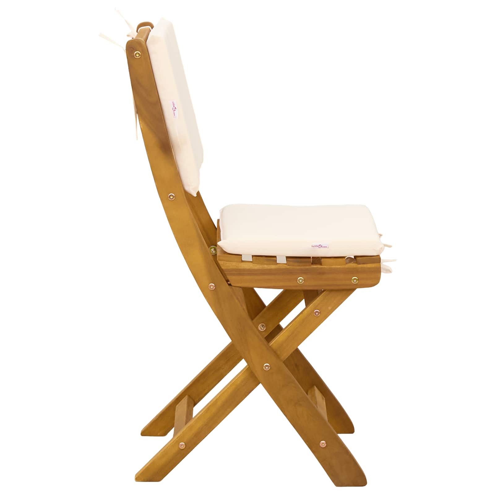 Vanjske bistro stolice 6 pcs Krem bijela 38 x 46 x 85 cm