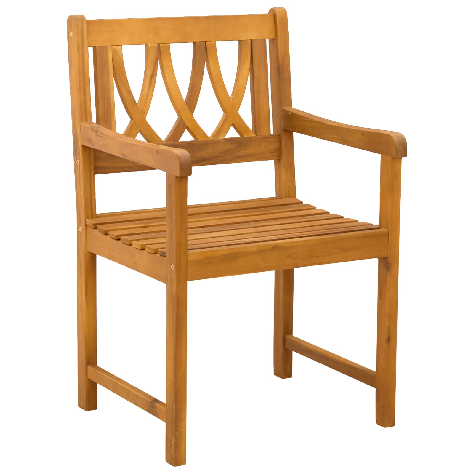 Vanjska klupa 6 pcs Prirodna 56 x 55,5 x 90 cm