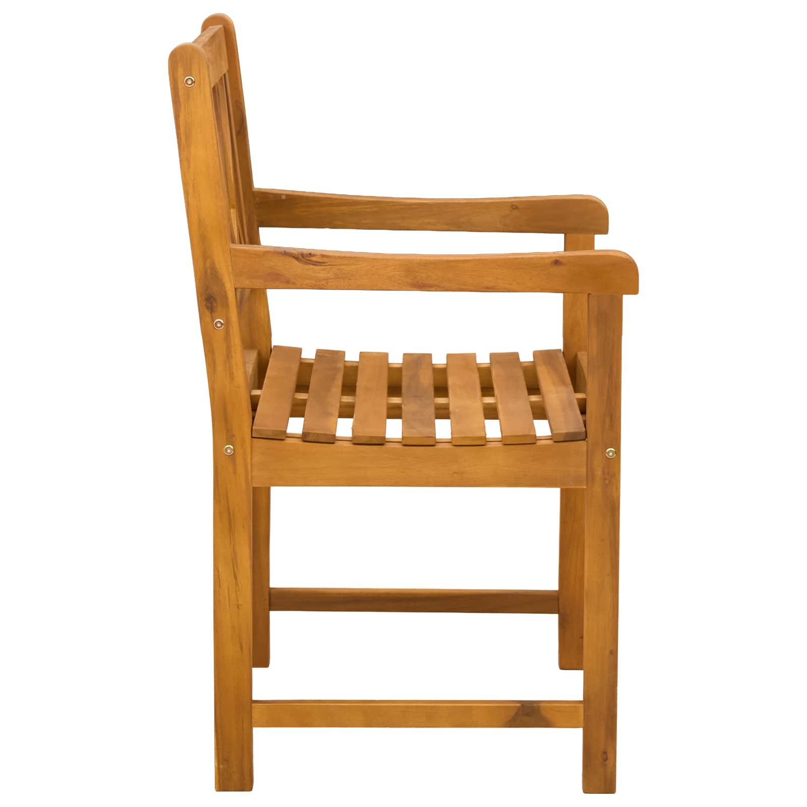 Vanjska klupa 6 pcs Prirodna 56 x 55,5 x 90 cm