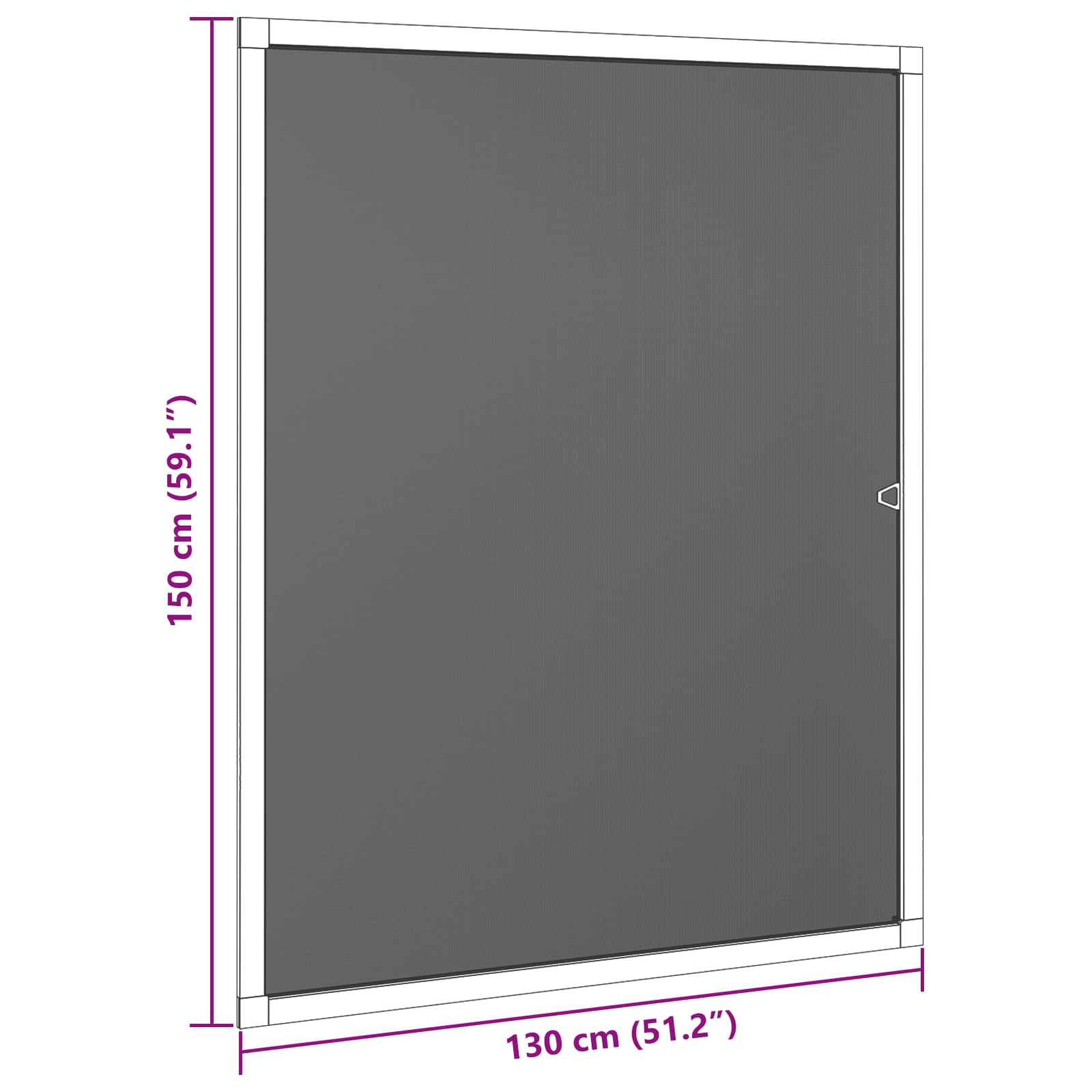 Mreža protiv insekata za prozore Bijela 130 x 150 cm