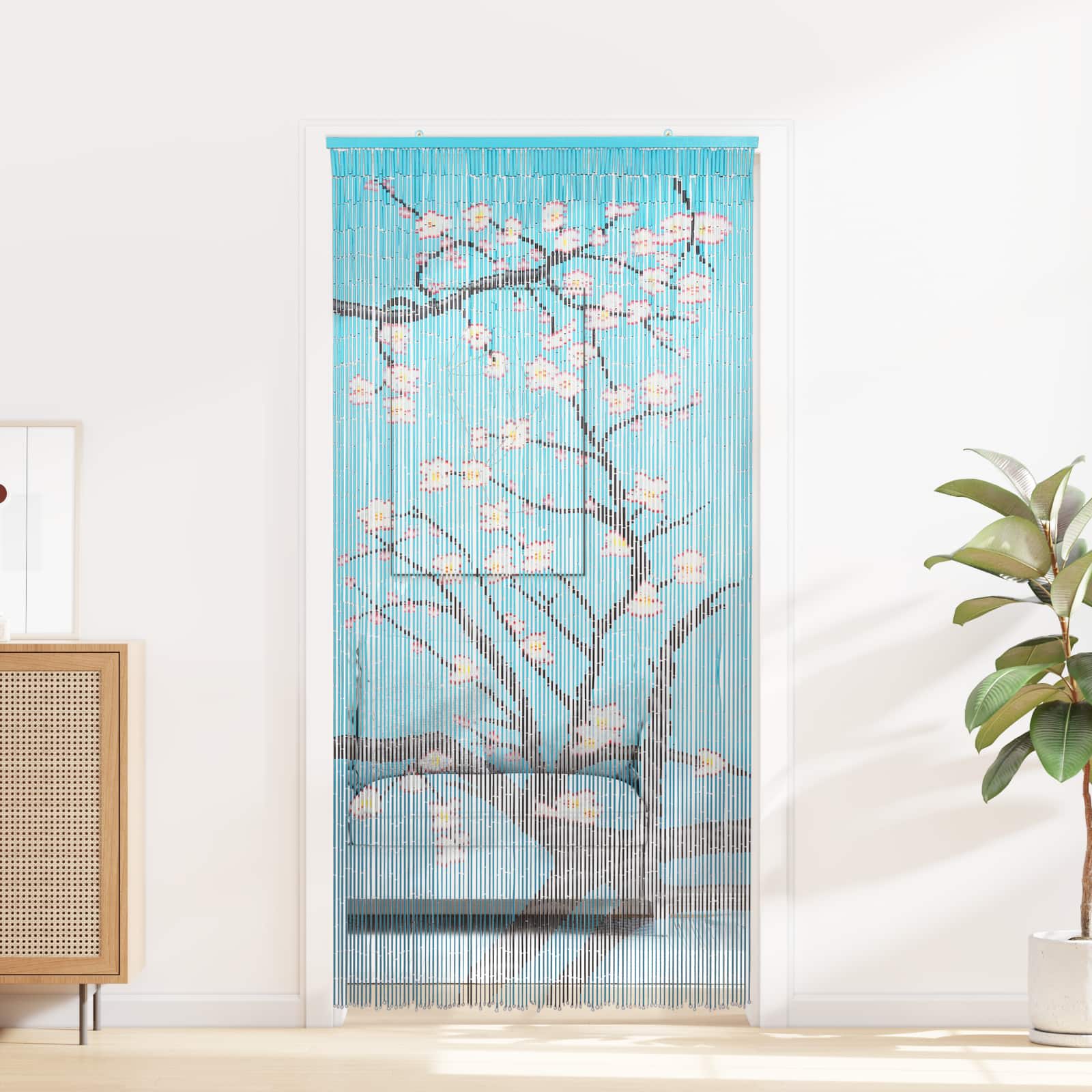 Zavjesa za vrata protiv insekata višebojna 200 x 100 cm Bambus