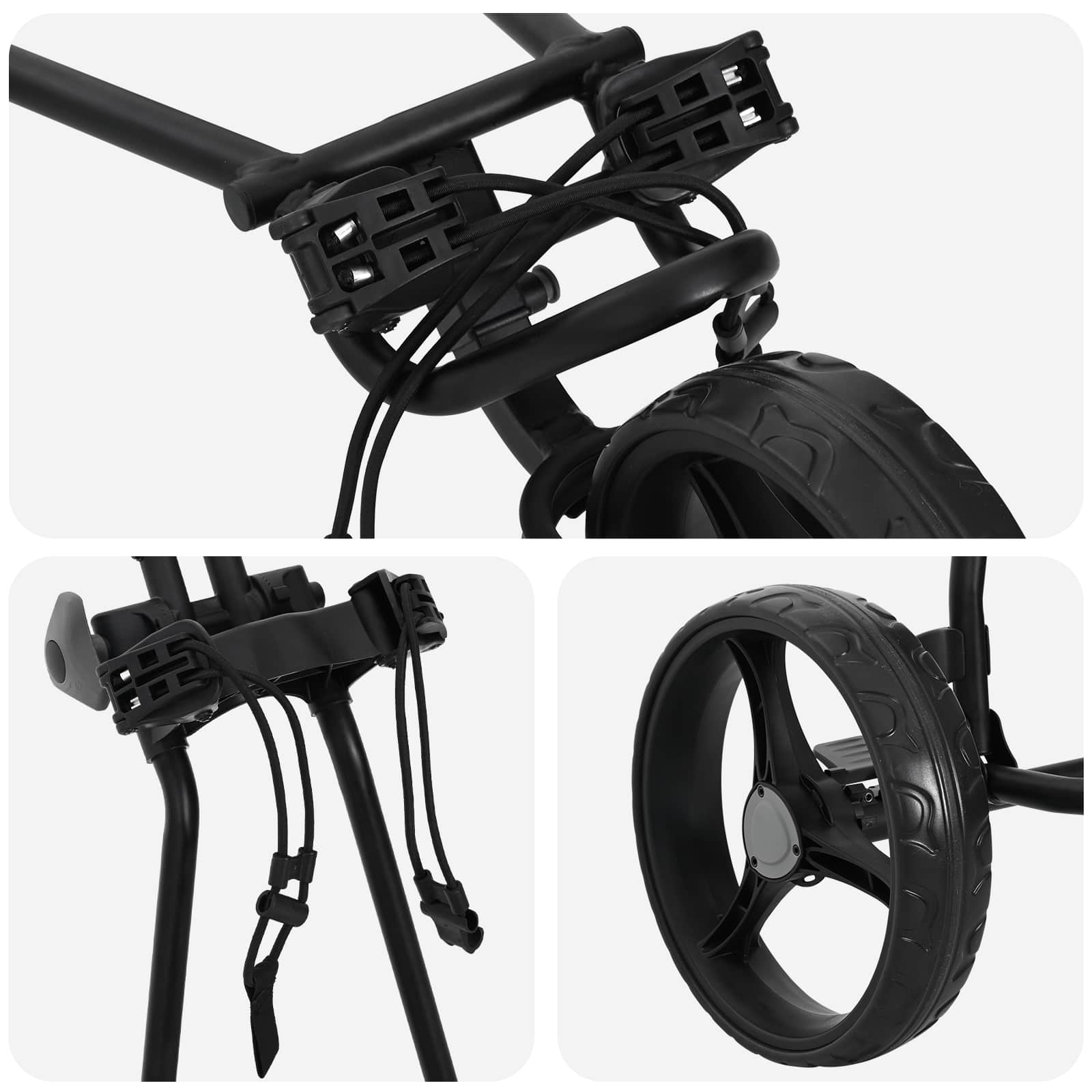 Golf Trolej Crna 95 x 60 x 130 cm Željezo