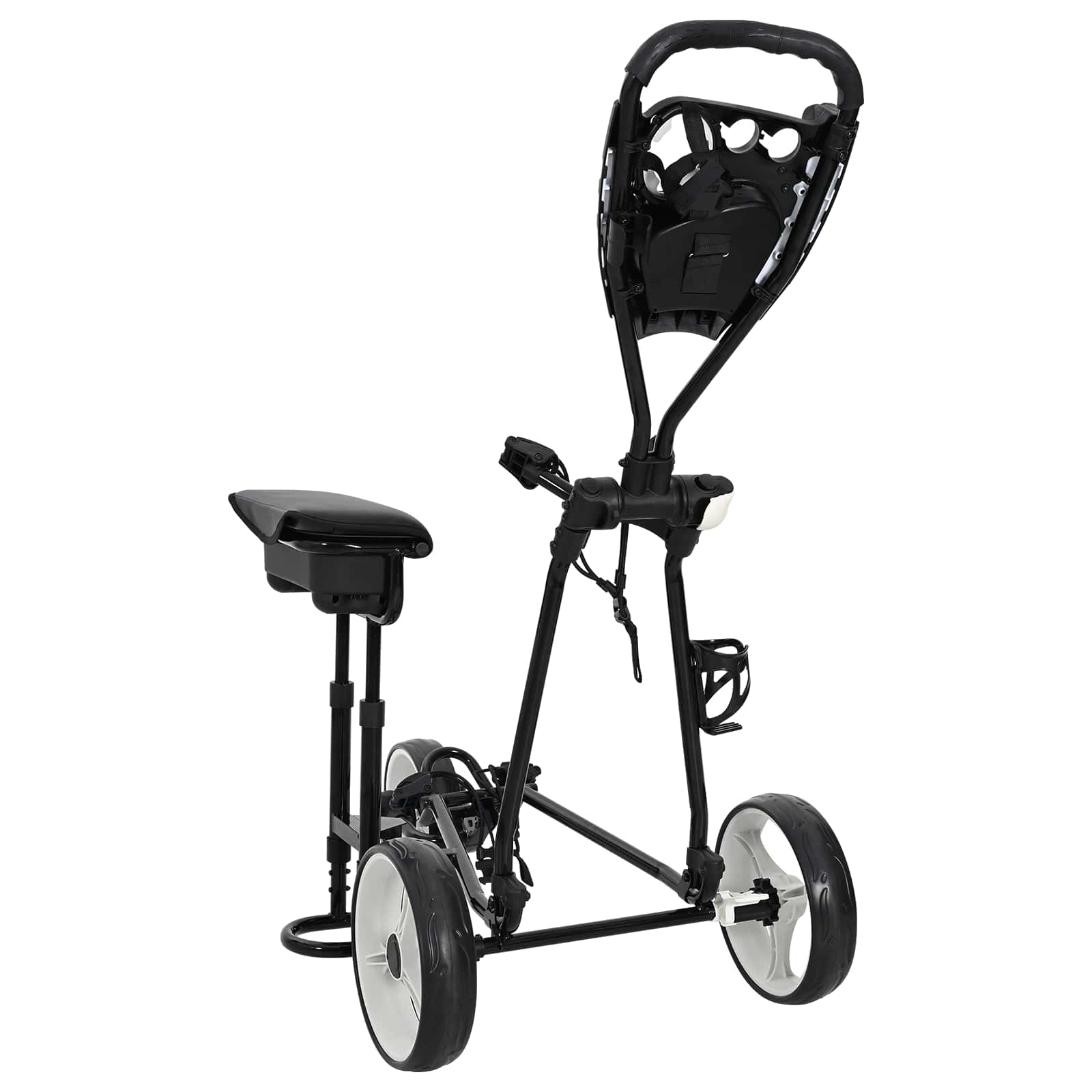 Golf Trolej s sjedištem Crna i bijela 100 x 60 x 130 cm Željezo