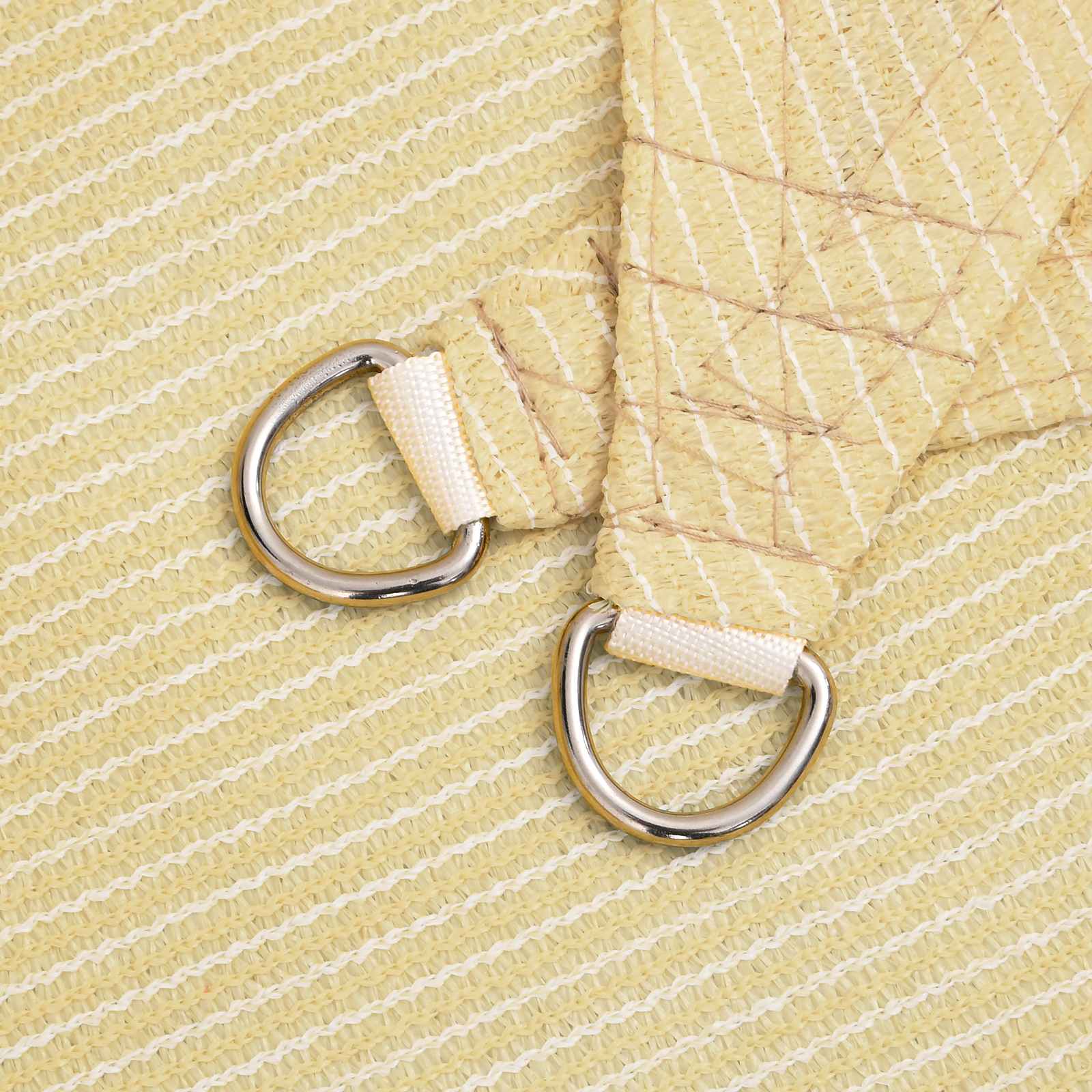Jedrilica za sunčevu sjenu Bež 2 x 6 m HDPE