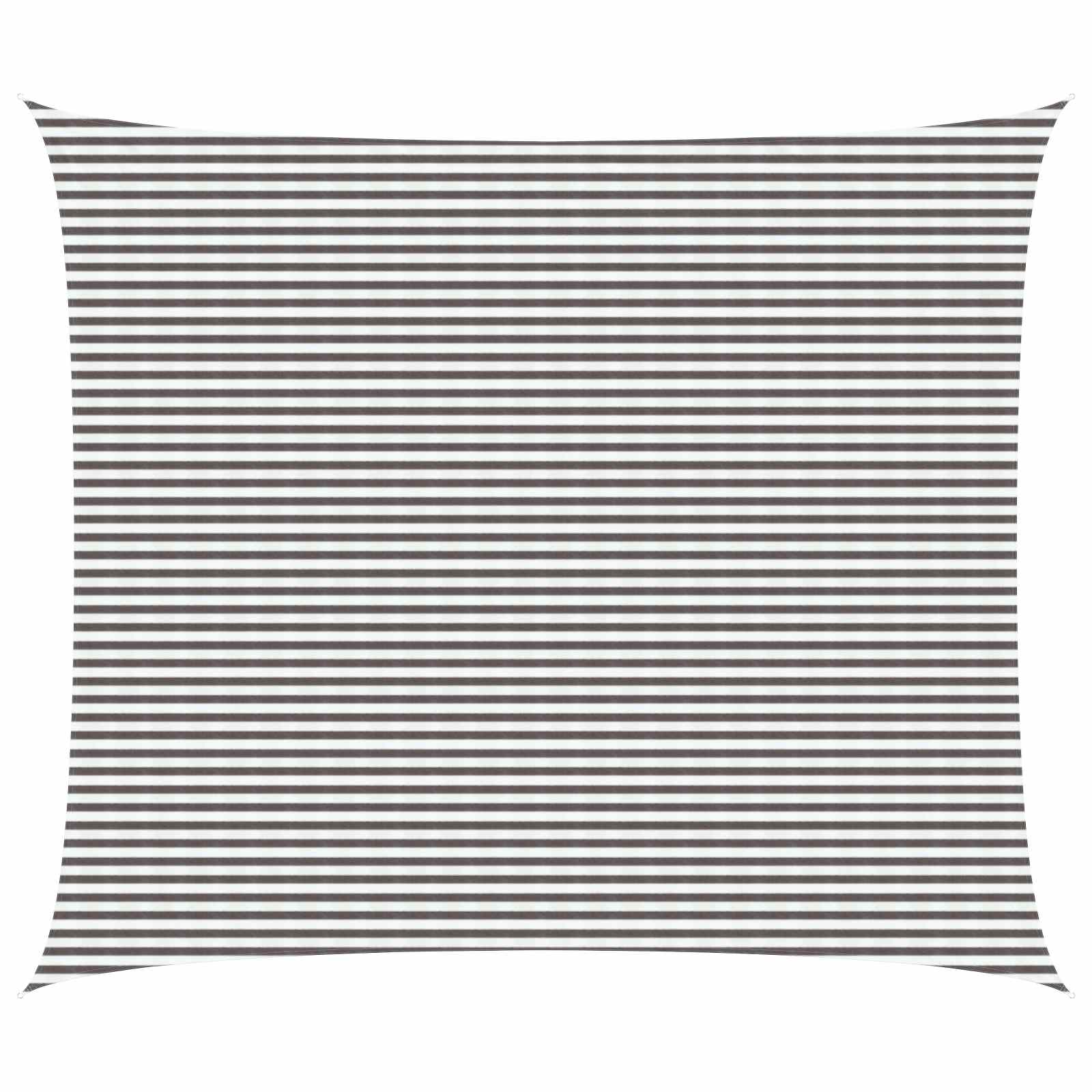 Jedrilica za sunčevu sjenu Svijetlo siva i bijela. 6 x 8 m HDPE